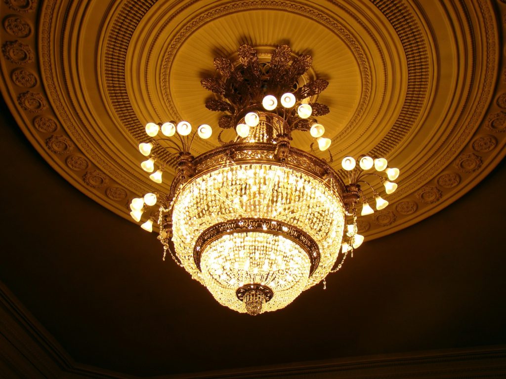 a chandelier